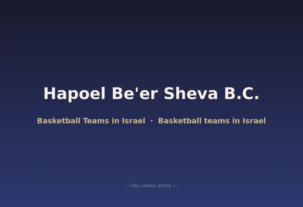 Hapoel Be'er Sheva B.C.