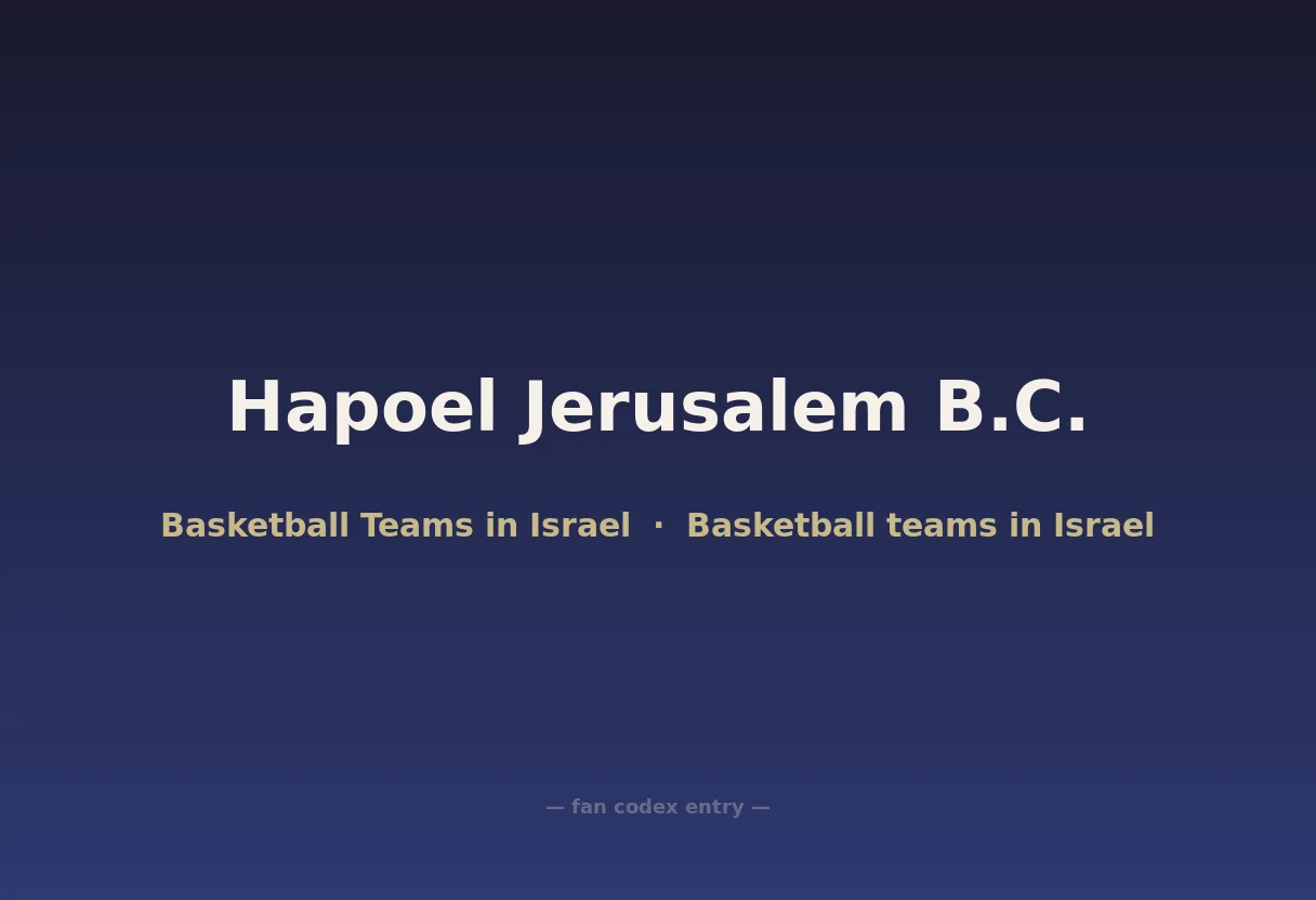 Hapoel Jerusalem B.C.